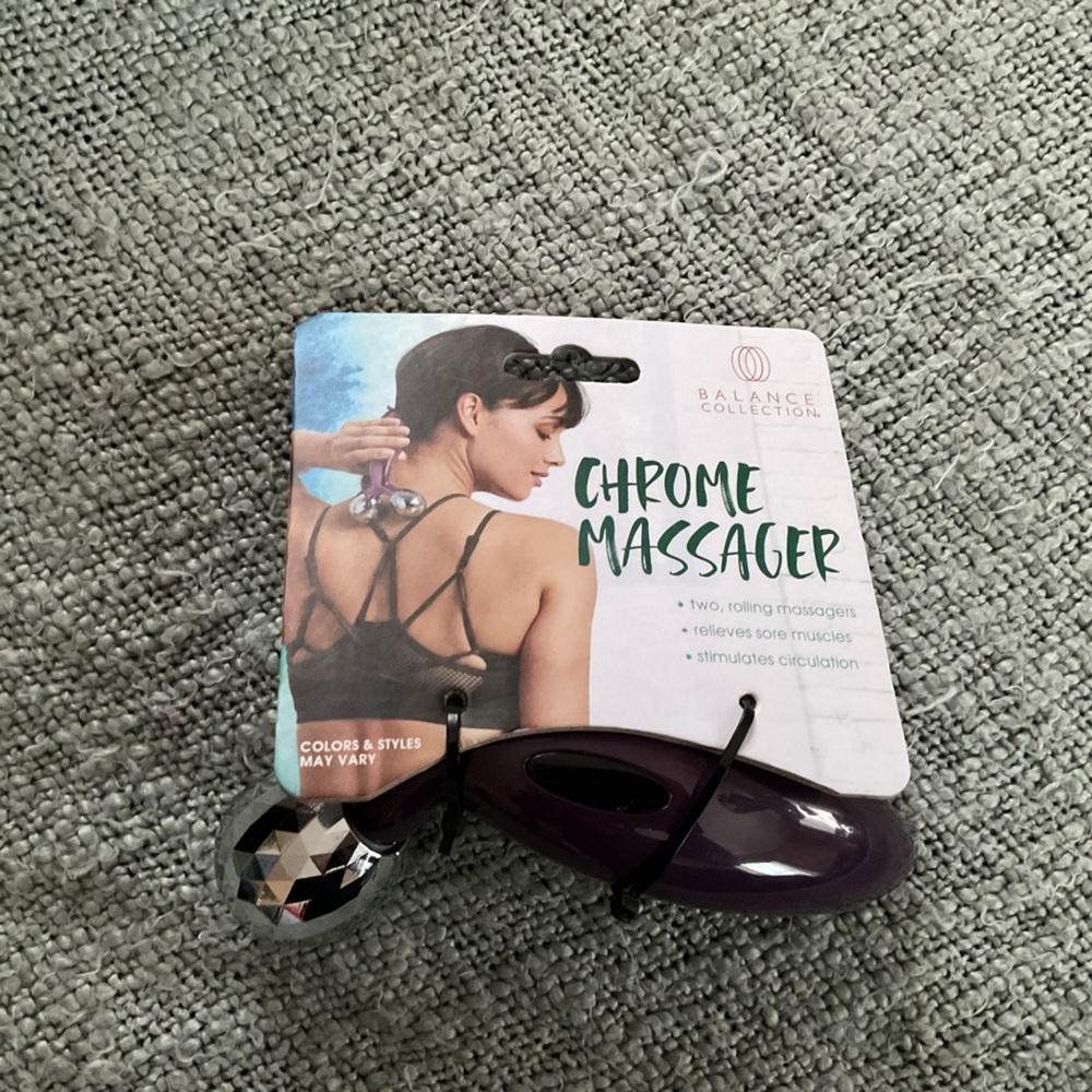 Balance Collection Chrome Massager in Plum